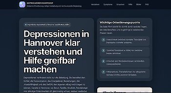 Depressionen in Hannover: Warum schnelle Orientierung und seriöse Hilfeangebote für Betroffene wichtig sind